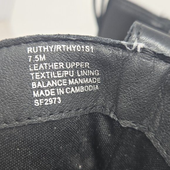 Steve Madden Ruthy Ankle Boots Sz 7.5M Black Leather Oversized Heel Double Zip - Picture 11 of 11